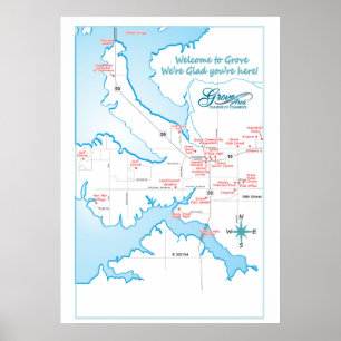 Poster Mapa APROVADO 19 das atrações do bosque