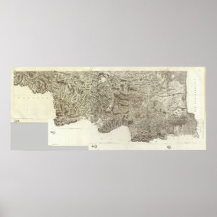 Poster Mapa composto de France