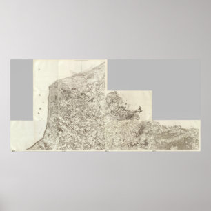 Poster Mapa composto de France 10