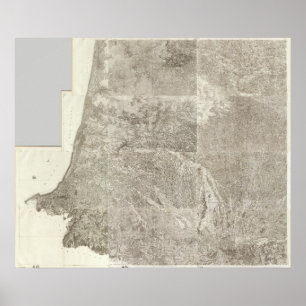 Póster Mapa composto de France 3
