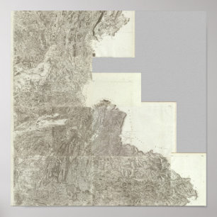 Póster Mapa composto de France 4