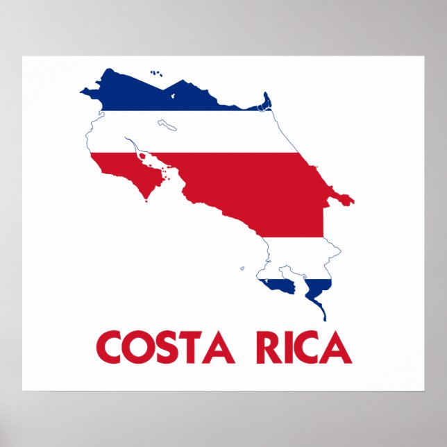 PÓSTER MAPA COSTA RICA (Frente)