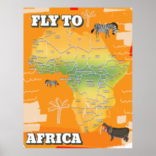 Poster Mapa da África