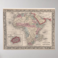 Mapa da África com a Rua Helena