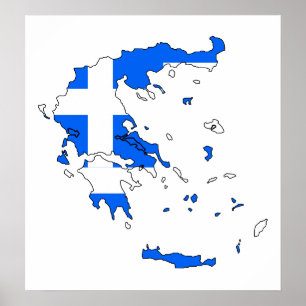 Póster Mapa da bandeira da piscina sem redução