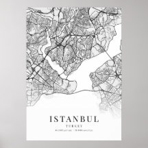Mapa da cidade de Istambul