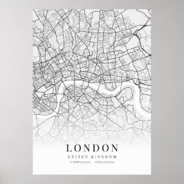 Poster Mapa da cidade de Londres