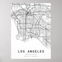 Mapa da cidade de Los Angeles