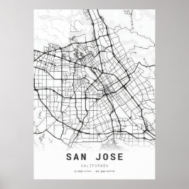 Poster Mapa da cidade de San José