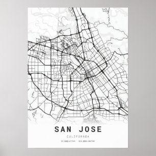 Poster Mapa da cidade de San José