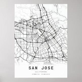 Poster Mapa da cidade de San José