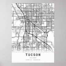 Mapa da Cidade de Tucson