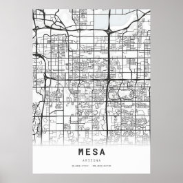 Poster Mapa da Cidade do Mesa
