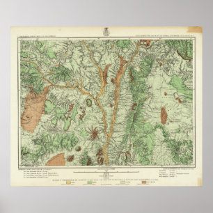 Póster Mapa da classificação de terra de New mexico 2