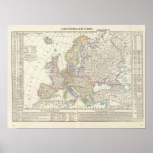 Poster Mapa da Europa 2