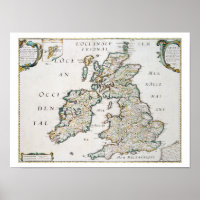 Mapa da Grã-Bretanha e da Irlanda, publicado em Pa
