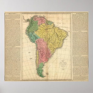 Poster Mapa da história de Ámérica do Sul