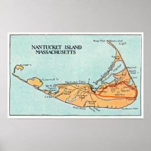 Poster Mapa da ilha