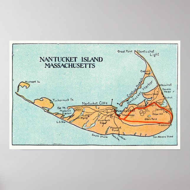 Poster Mapa da Ilha (Frente)