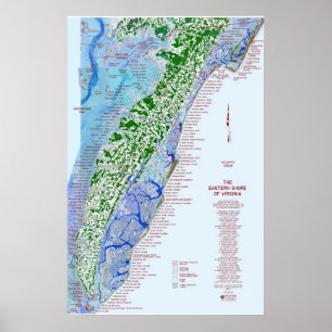 Poster Mapa da margem oriental 1