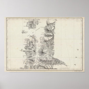 Poster Mapa da república do Chile 9