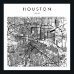 Poster Mapa da Rua Moderna Minimal de Houston Texas<br><div class="desc">Mapa da Rua Moderna Minimal de Houston Texas</div>
