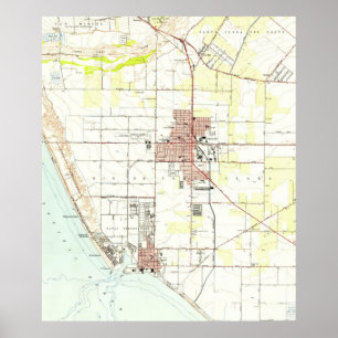Póster Mapa da Vintage em Oxnard California (1949) 2