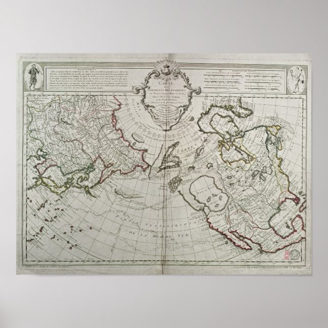 Poster Mapa das Novas Descobertas (Frente)