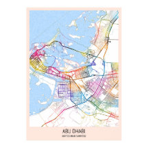 Mapa de Abu Dhabi Emiratos Árabes Unidos