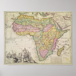 Póster Mapa de África