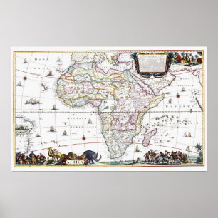 Poster Mapa de África   1696