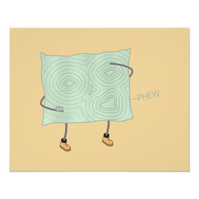 Póster Mapa de alivios - (Frente)