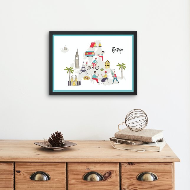 Poster Mapa de Atividades da Europa (Criador carregado)