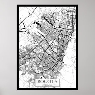 Poster Mapa de Banguecoque Tailândia