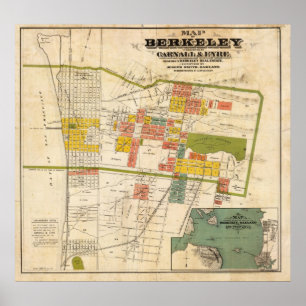 Poster Mapa de Berkeley