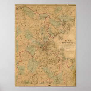 Póster Mapa de Boston 2