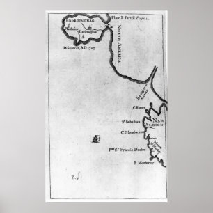 Póster Mapa de Brobdingnag