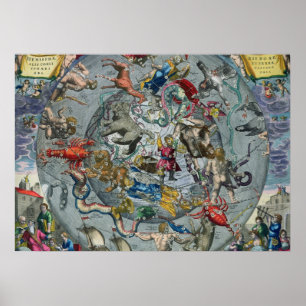 Poster Mapa de Constelações do Norte