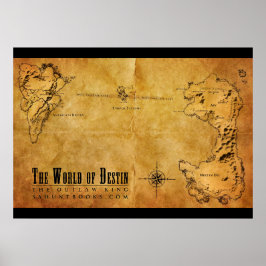 Póster Mapa de Destino