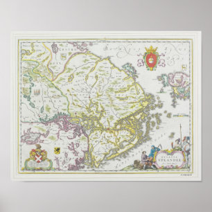 Póster Mapa de Éstocolmo, suecia