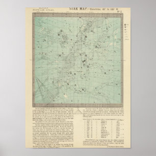 Póster Mapa de estrela