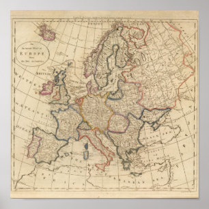 Póster Mapa de Europa 2