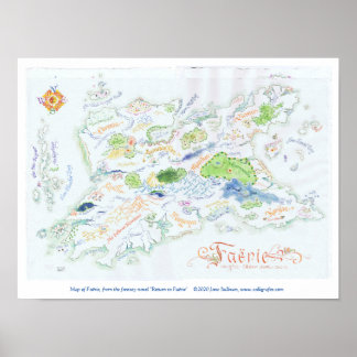 Poster Mapa de Faërie