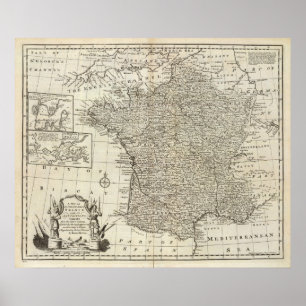 Poster Mapa de France 2