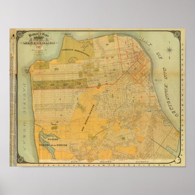 Poster Mapa de Guia de Britton e Rey (Frente)