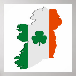 Poster Mapa de Ireland