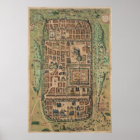 Mapa de Jerusalém Israel (1584)