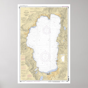 Poster Mapa de Lake Tahoe (2004)