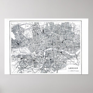 Poster Mapa de Londres