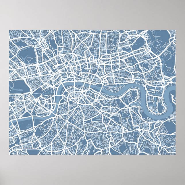 Poster Mapa de Londres (Frente)